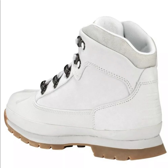TIMBERLAND JUNIOR SHELL-TOE EURO HIKER BOOTS - Picture 3 of 4